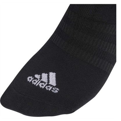 Black-White - Lifestyle - Adidas Unisex Adult Logo No-Show Socks (Pack of 3)