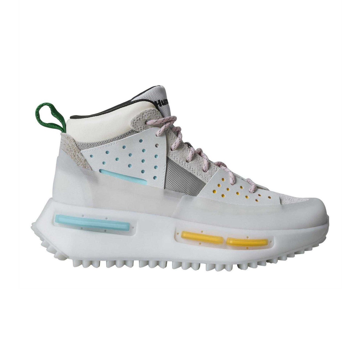 White - Front - Adidas Unisex Adult Pharrell NMD Ryat Suede Panel High Top Trainers