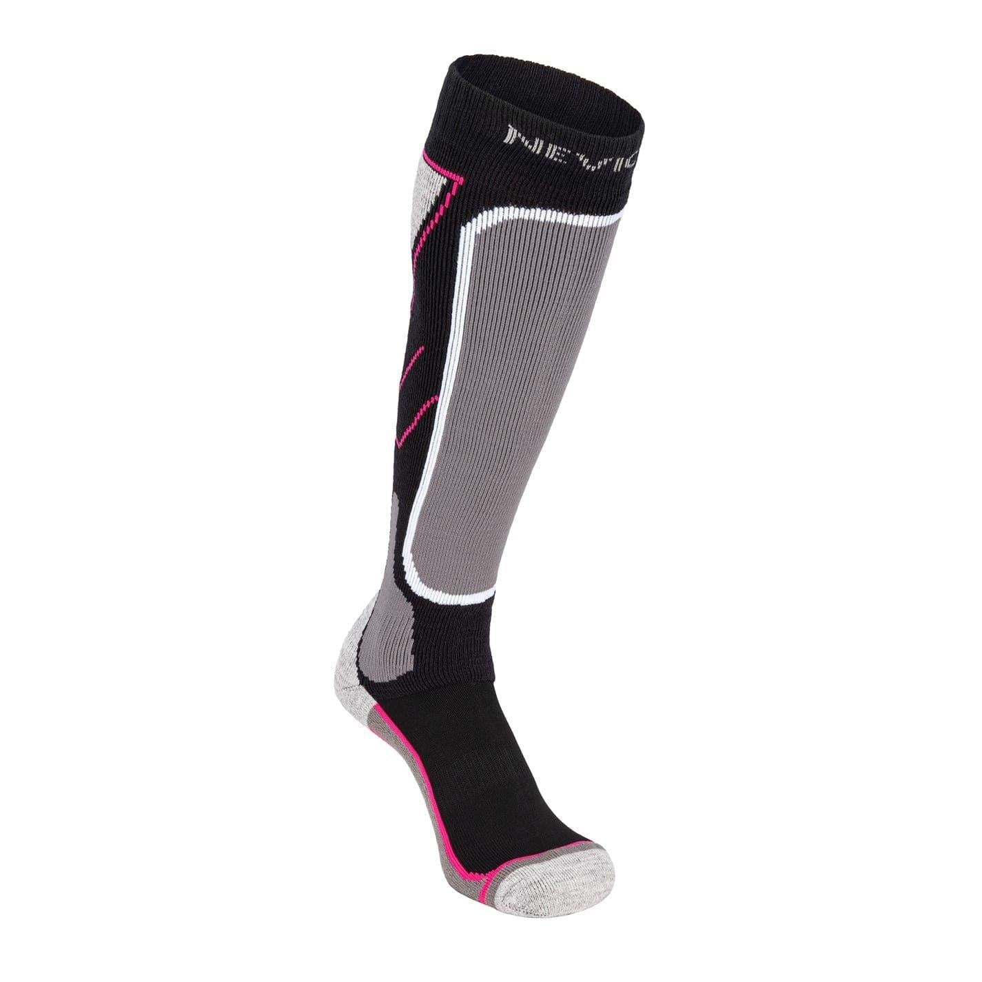 Black - Back - Nevica Womens-Ladies Meribel Ski Socks (Pack of 2)