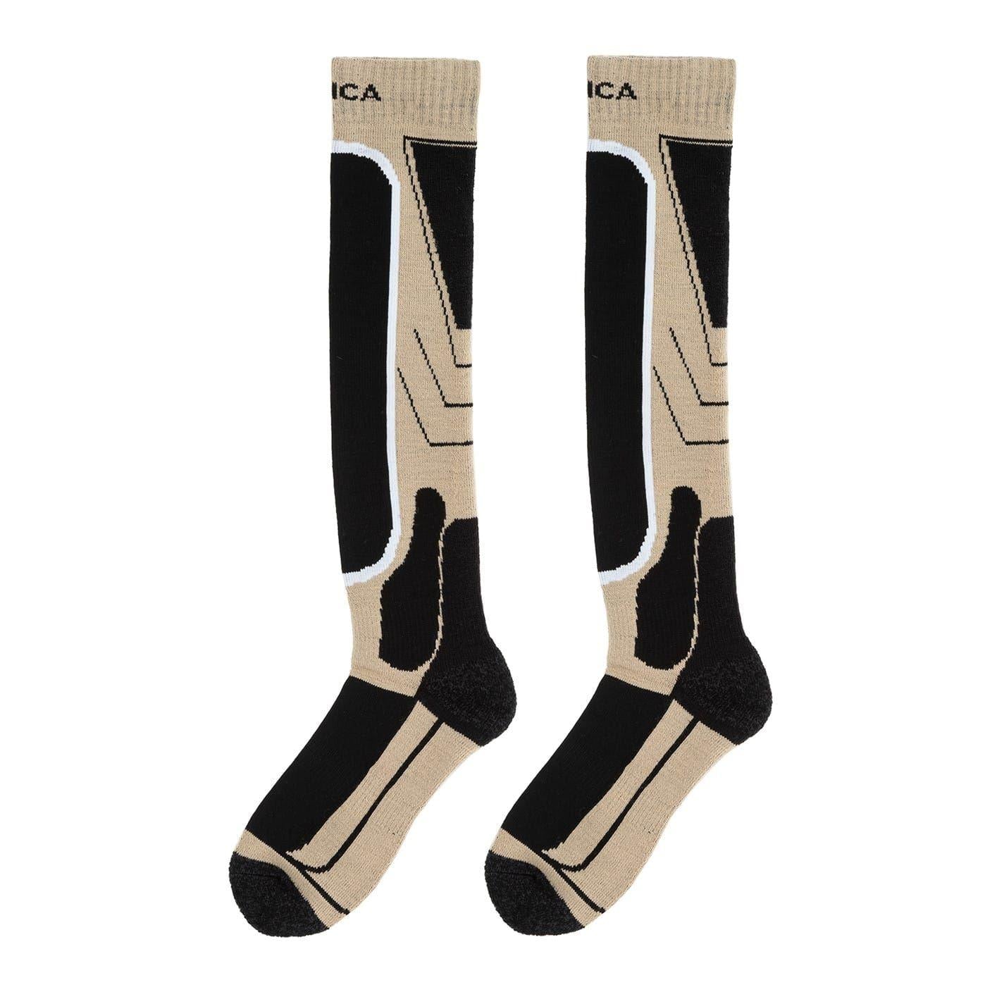 Oxford Tan - Front - Nevica Womens-Ladies Meribel Ski Socks (Pack of 2)