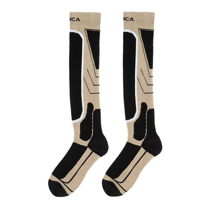 Oxford Tan - Front - Nevica Womens-Ladies Meribel Ski Socks (Pack of 2)