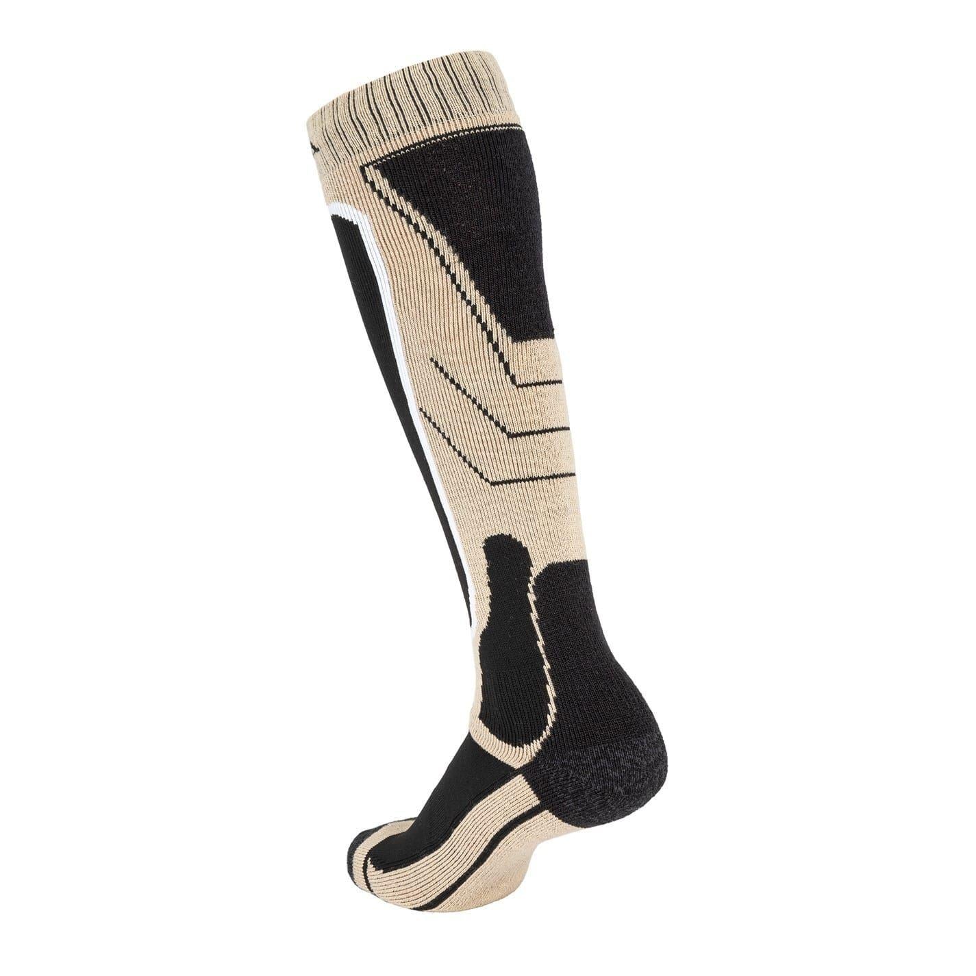 Oxford Tan - Side - Nevica Womens-Ladies Meribel Ski Socks (Pack of 2)