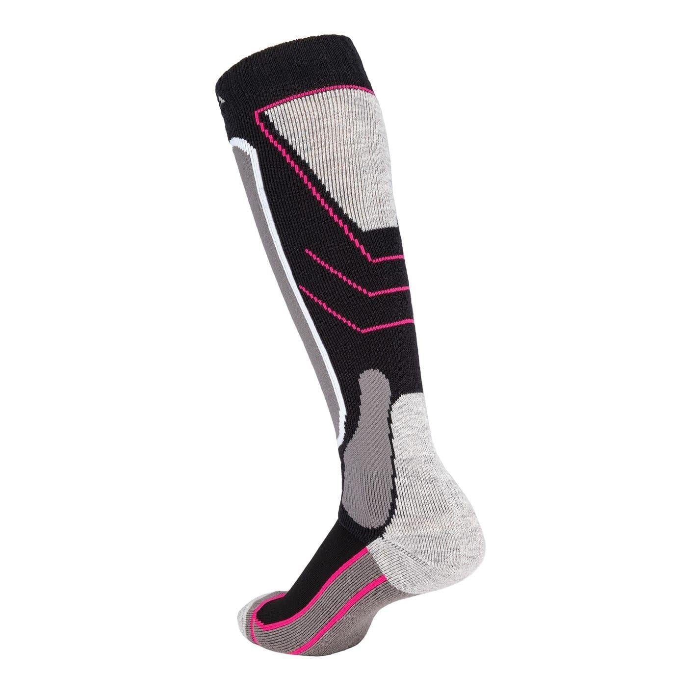 Black - Side - Nevica Womens-Ladies Meribel Ski Socks (Pack of 2)
