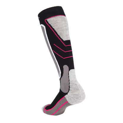 Black - Side - Nevica Womens-Ladies Meribel Ski Socks (Pack of 2)