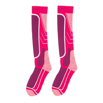 Dark Lilac - Front - Nevica Womens-Ladies Meribel Ski Socks (Pack of 2)