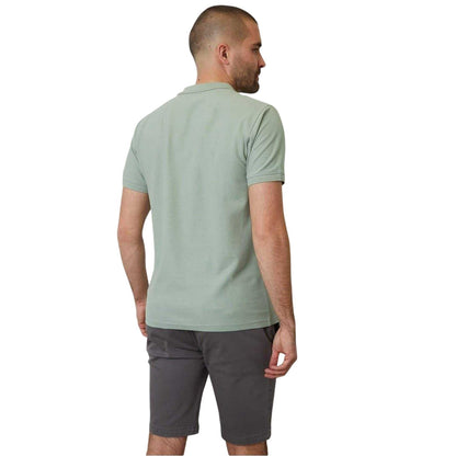 Sage - Back - Threadbare Mens Malbork Short-Sleeved Polo Shirt