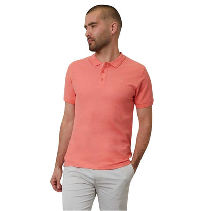 Coral - Front - Threadbare Mens Malbork Short-Sleeved Polo Shirt