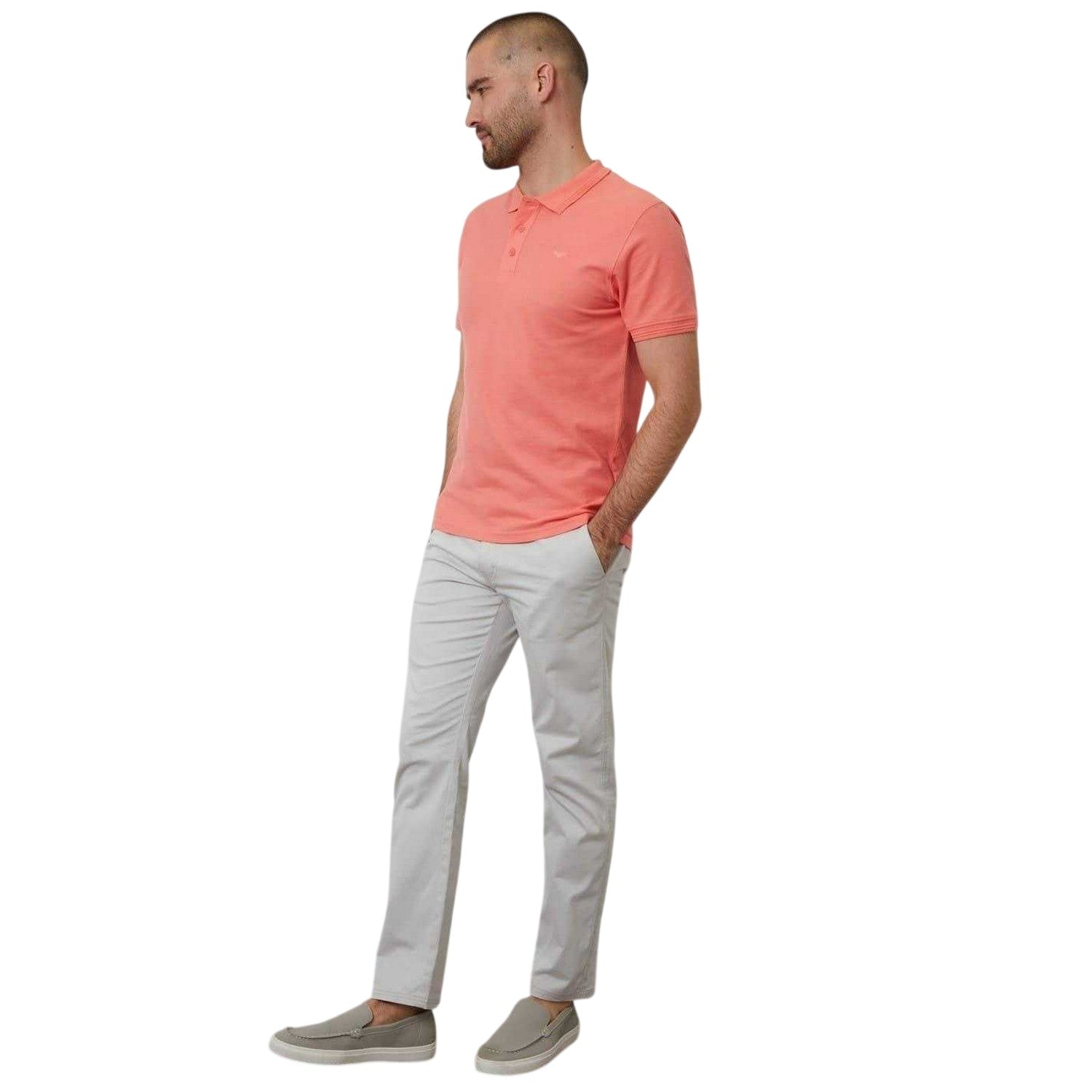Coral - Lifestyle - Threadbare Mens Malbork Short-Sleeved Polo Shirt