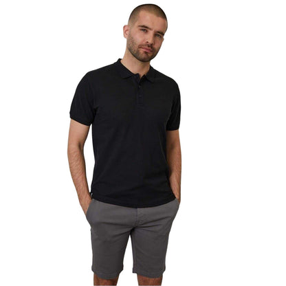 Black - Front - Threadbare Mens Malbork Short-Sleeved Polo Shirt