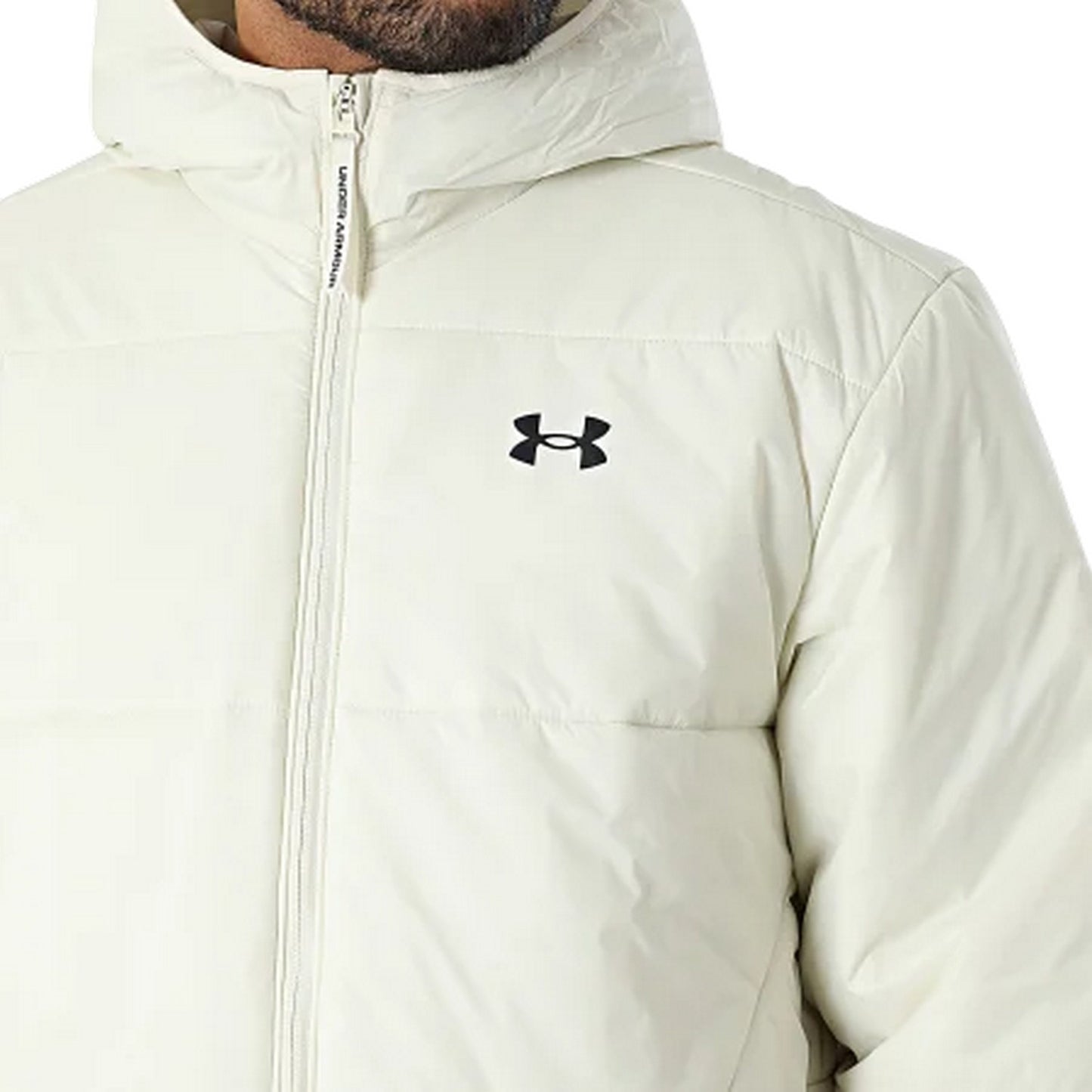 Brown - Side - Under Armour Mens Lightweight Puffer Jacket