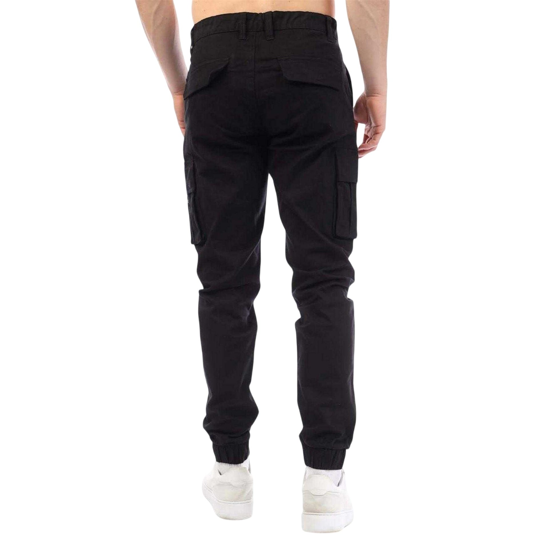 Black - Back - Duck and Cover Mens Chemmer Regular Joggers