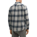 Grey - Back - Boss Mens Rickert Cotton & Flannel Shirt