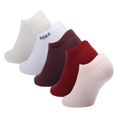 Multicoloured - Back - Boss Womens-Ladies Ankle Socks (Pack of 5)