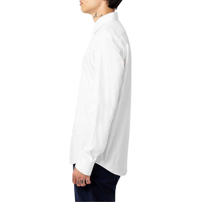 White - Side - Boss Mens Joe Kent Collar Long-Sleeved Shirt