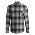 Grey - Front - Boss Mens Rickert Cotton & Flannel Shirt