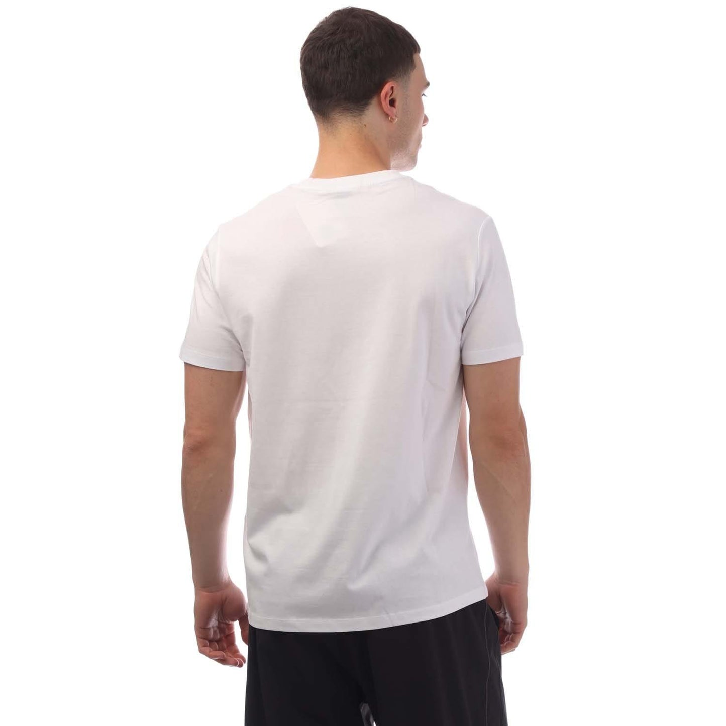 White-Grey - Side - Levis Mens Graphic Crew Neck T-Shirt