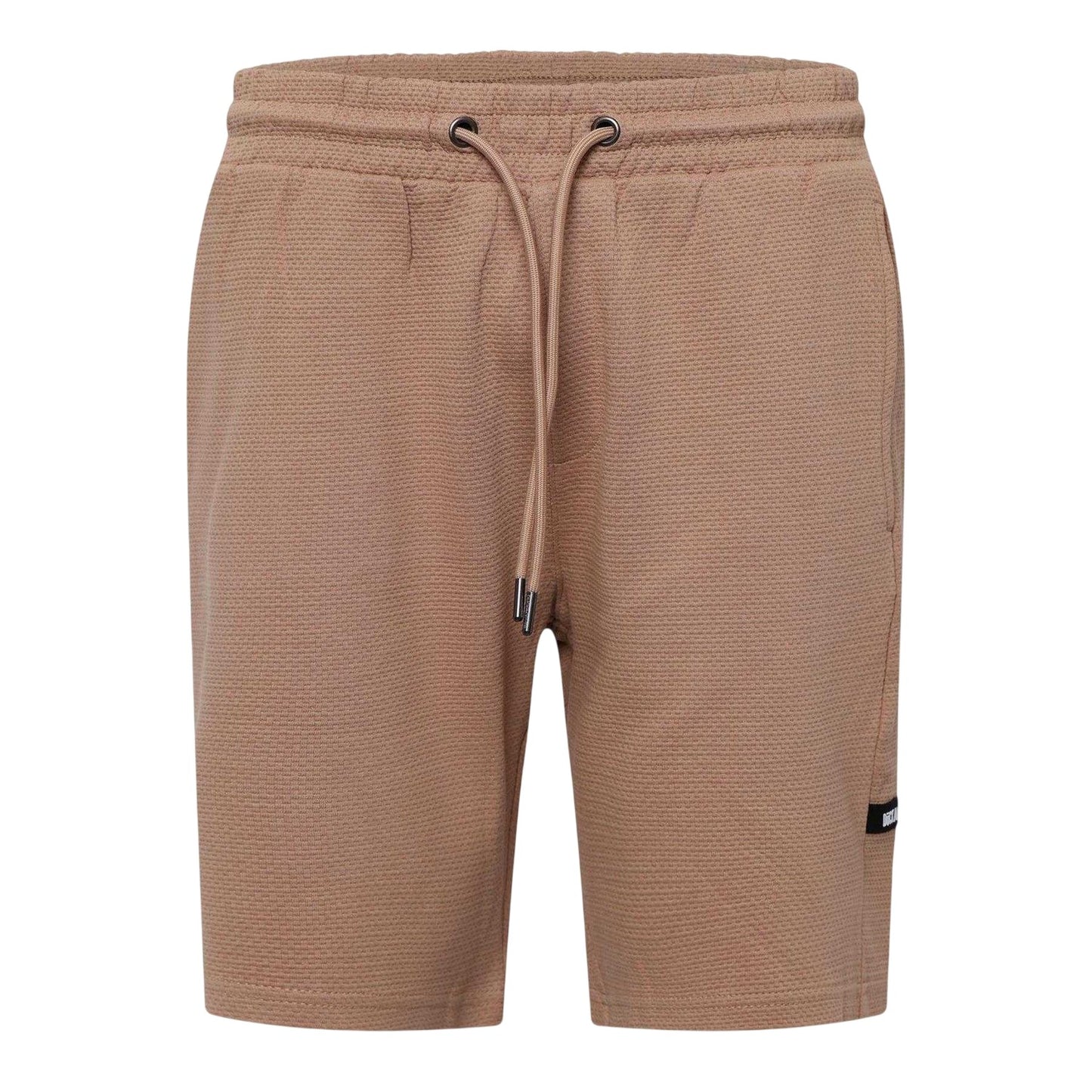 Sand - Front - Duck and Cover Mens Topfield Waffle Casual Shorts