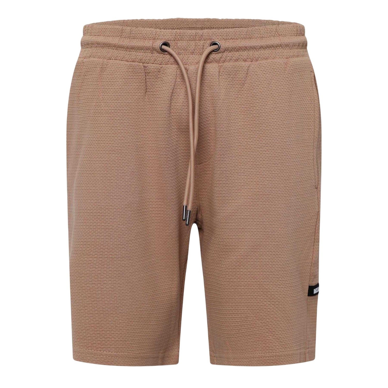 Sand - Front - Duck and Cover Mens Topfield Waffle Casual Shorts