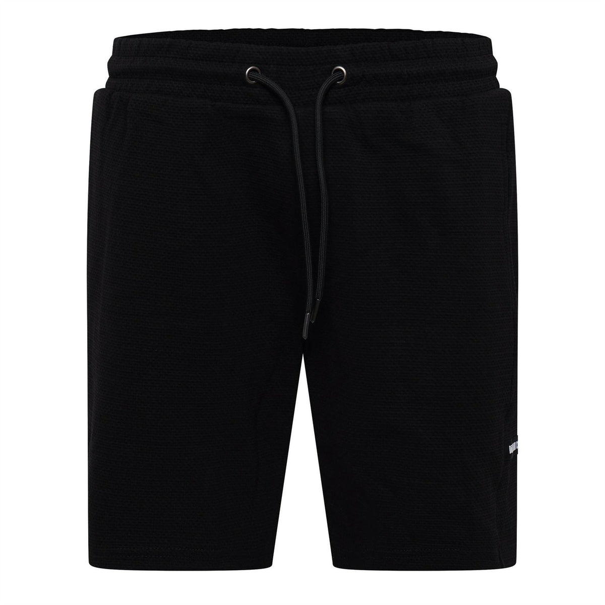Black - Front - Duck and Cover Mens Topfield Waffle Casual Shorts