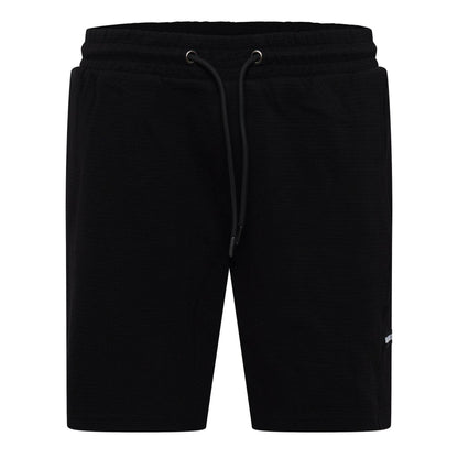 Black - Front - Duck and Cover Mens Topfield Waffle Casual Shorts