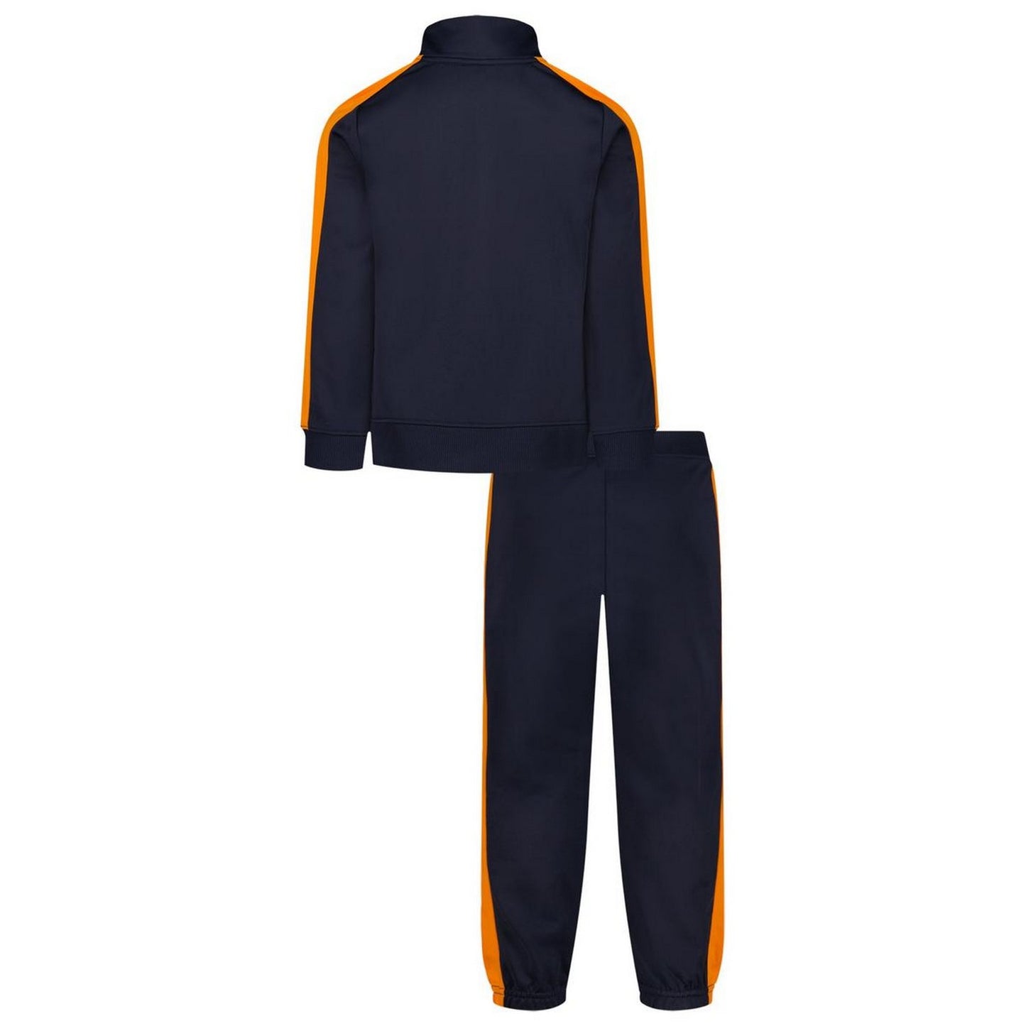 Navy-Orange - Back - Under Armour Boys Tracksuit