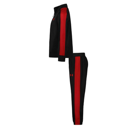 Black-Red - Side - Under Armour Boys Tracksuit
