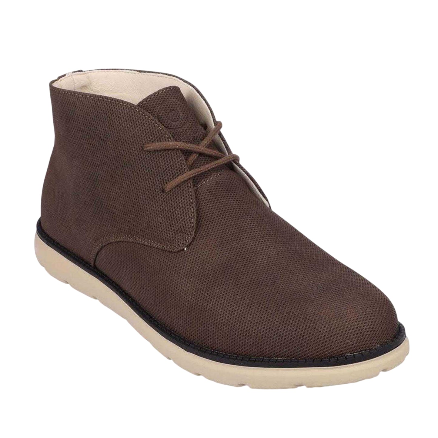Brown - Side - Duck and Cover Mens Oakwood PU Chukka Boots