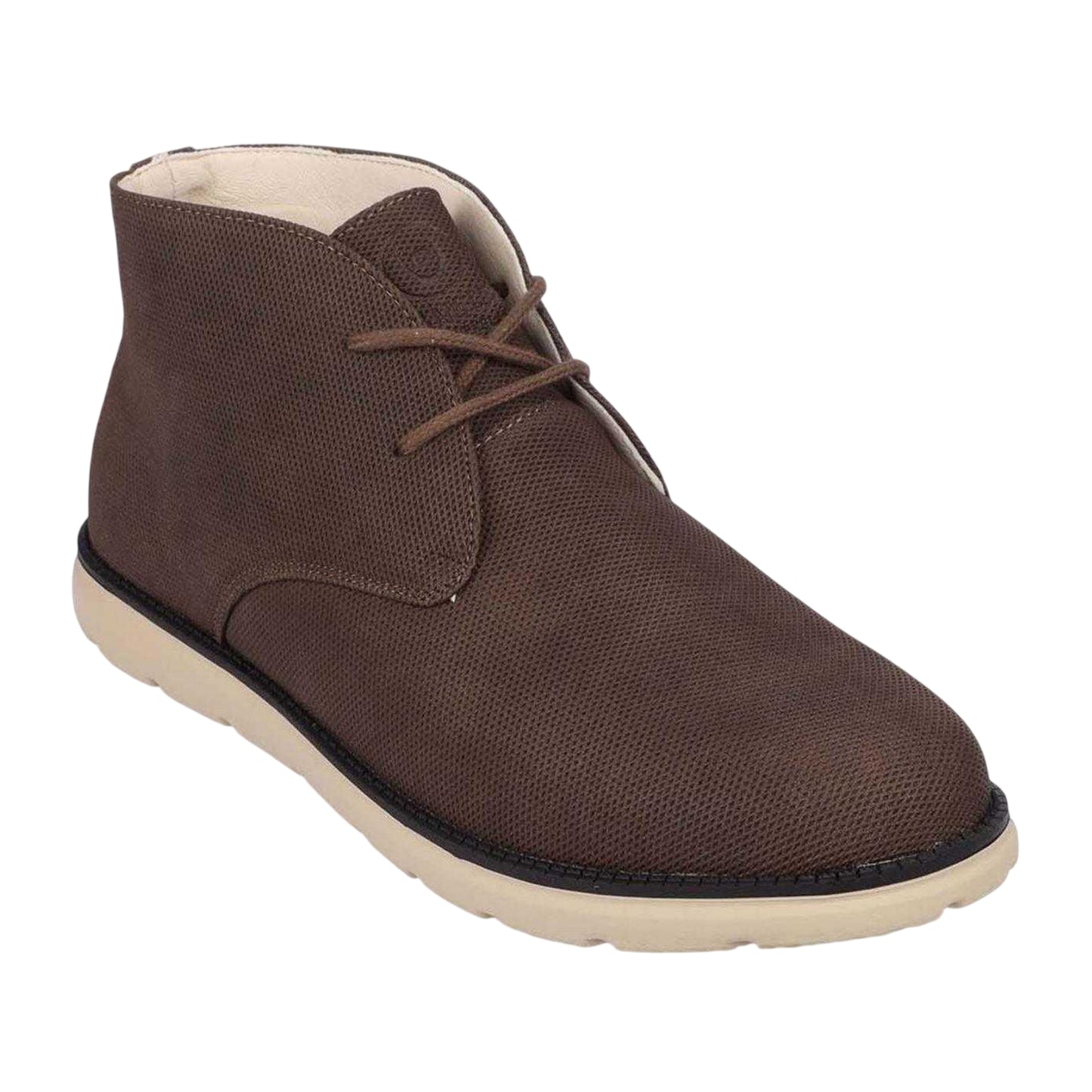 Brown - Front - Duck and Cover Mens Oakwood PU Chukka Boots