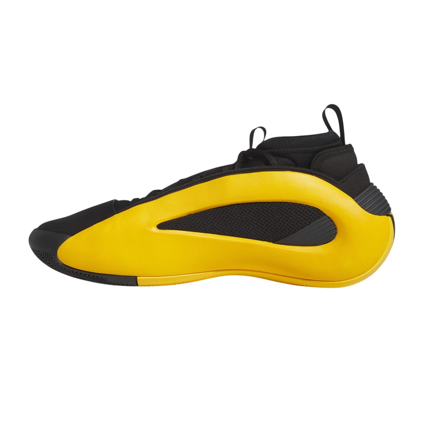 Yellow - Side - Adidas Mens Harden Volume 8 Two Tone Lace Up Basketball Shoes