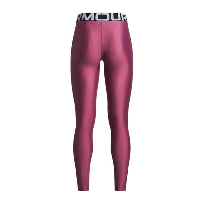 Fuchsia - Back - Under Armour Girls HeatGear Performance Leggings
