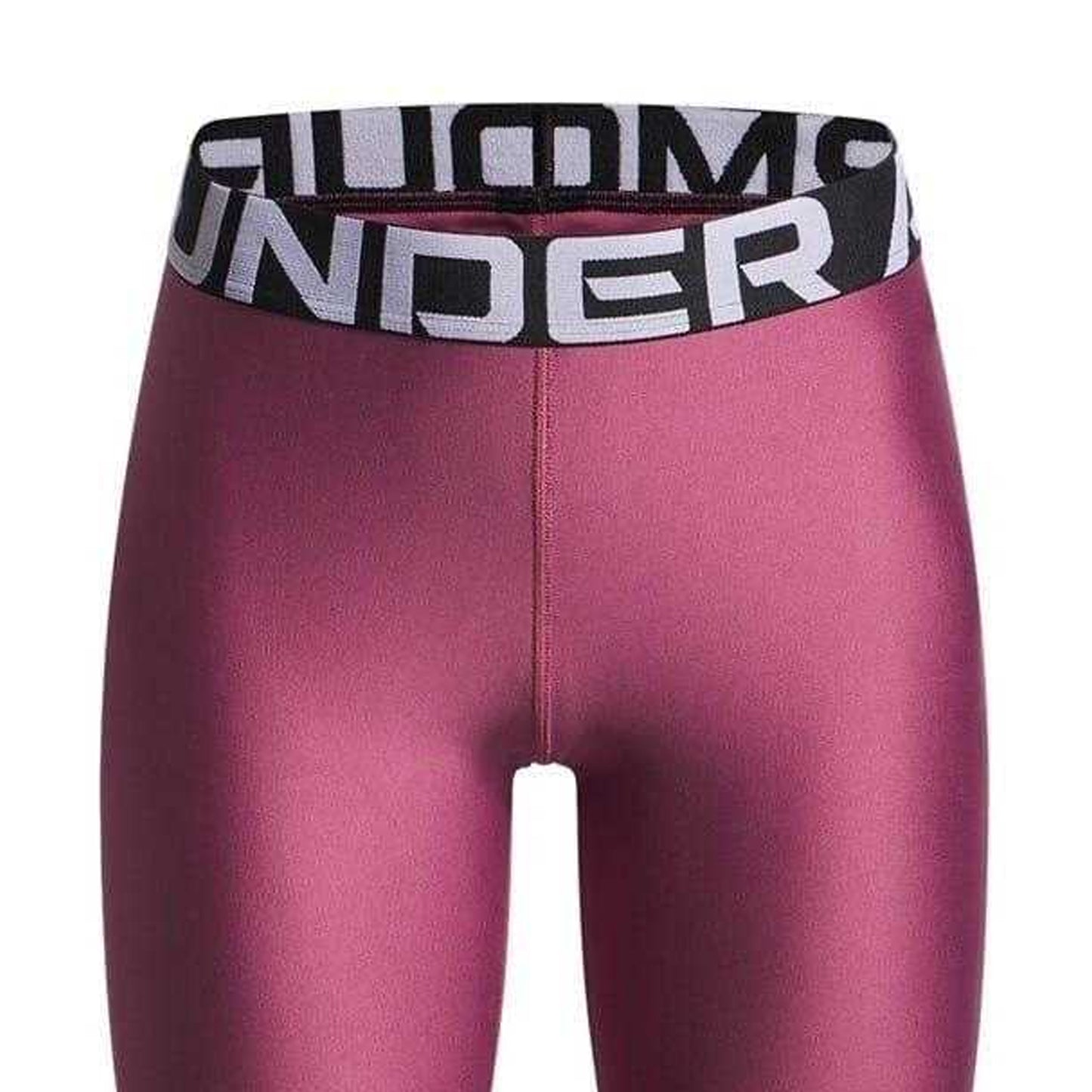 Fuchsia - Side - Under Armour Girls HeatGear Performance Leggings