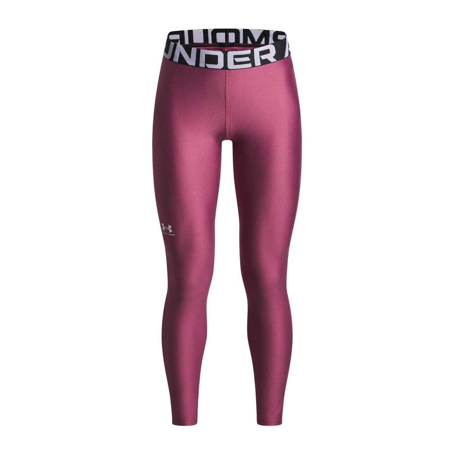 Fuchsia - Front - Under Armour Girls HeatGear Performance Leggings