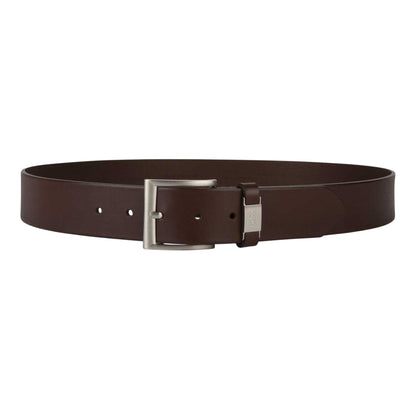 Brown - Front - Boss Connio Leather Belt