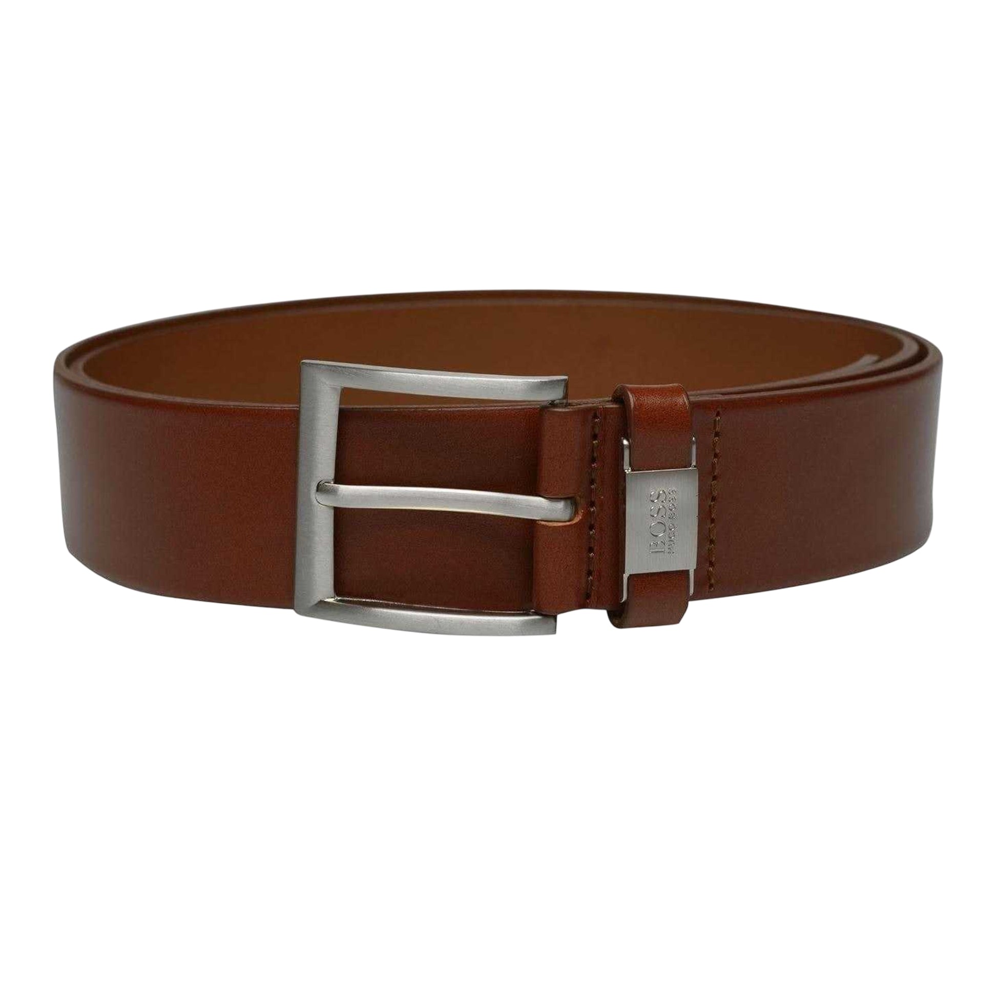 Tan - Back - Boss Connio Leather Belt