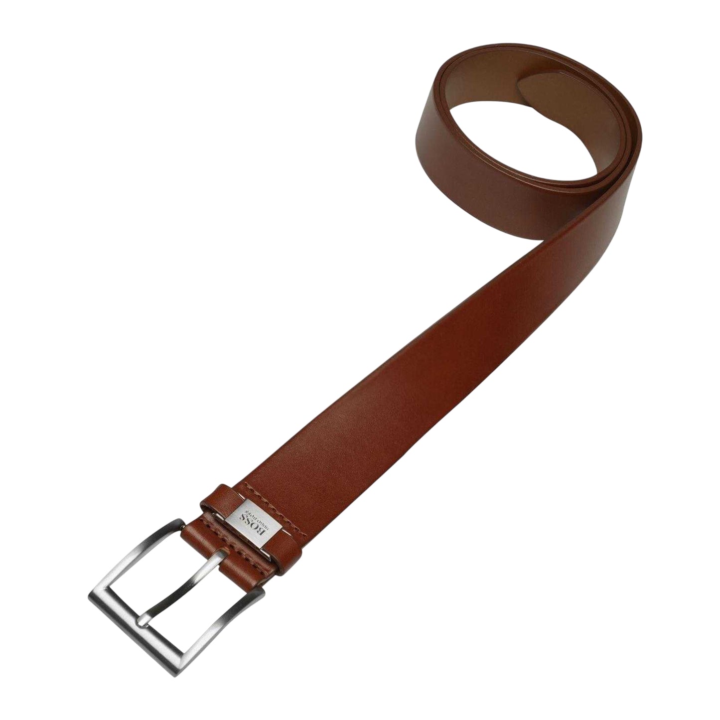 Tan - Side - Boss Connio Leather Belt