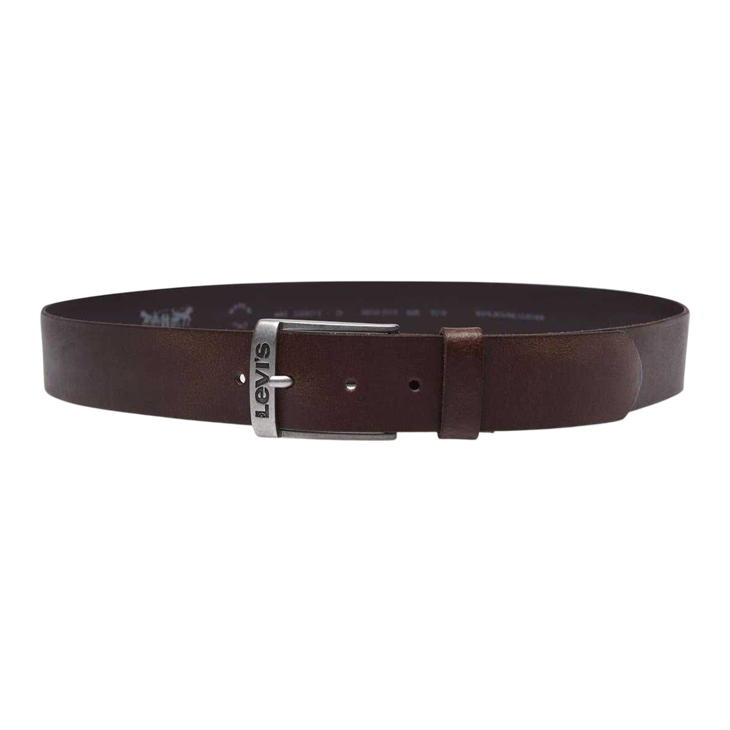 Dark Brown - Front - Levis Mens Duncan Leather Belt