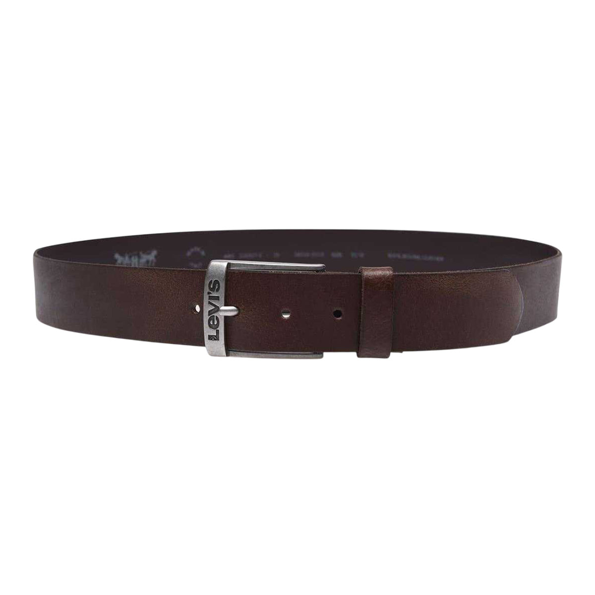 Dark Brown - Front - Levis Mens Duncan Leather Belt