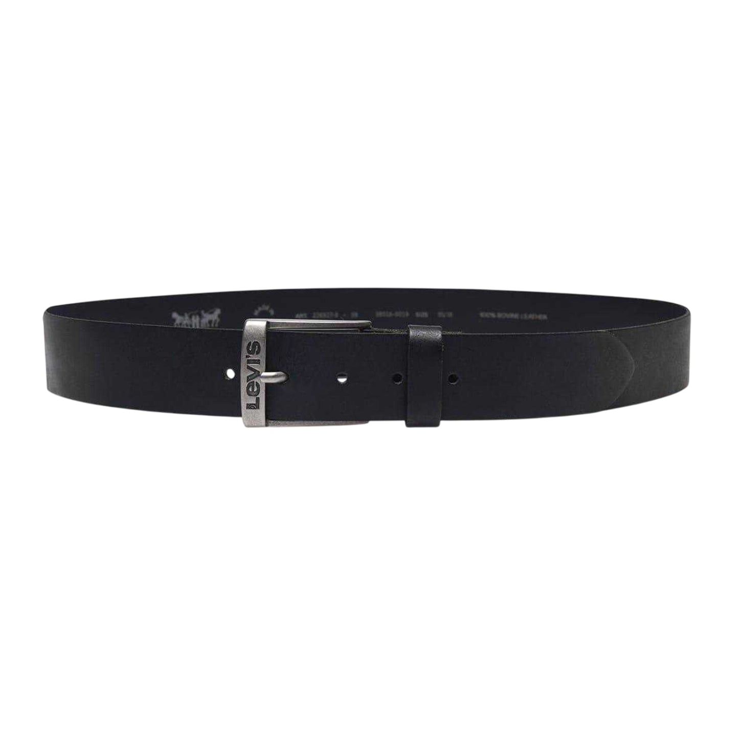 Black - Front - Levis Mens Duncan Leather Belt