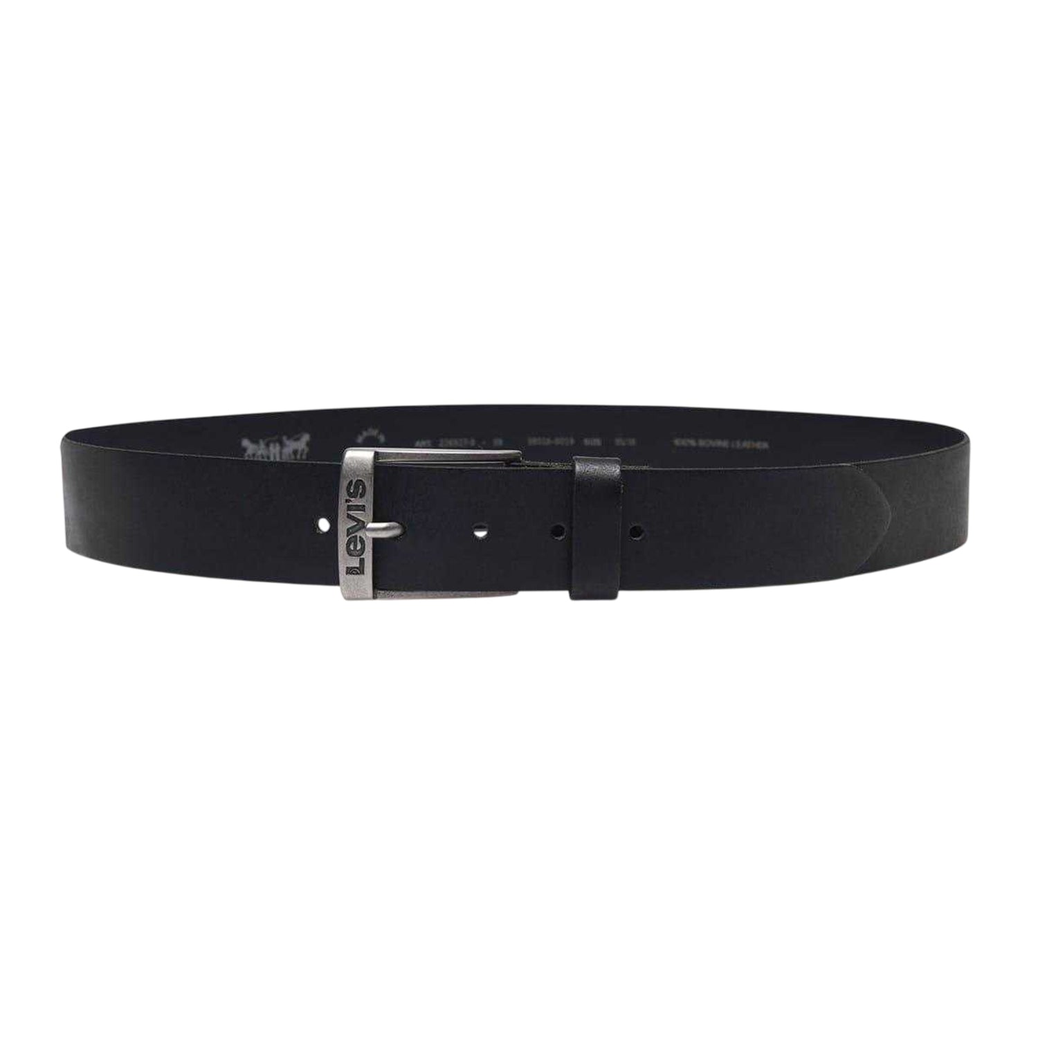 Black - Front - Levis Mens Duncan Leather Belt