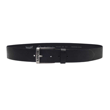 Black - Front - Levis Mens Duncan Leather Belt