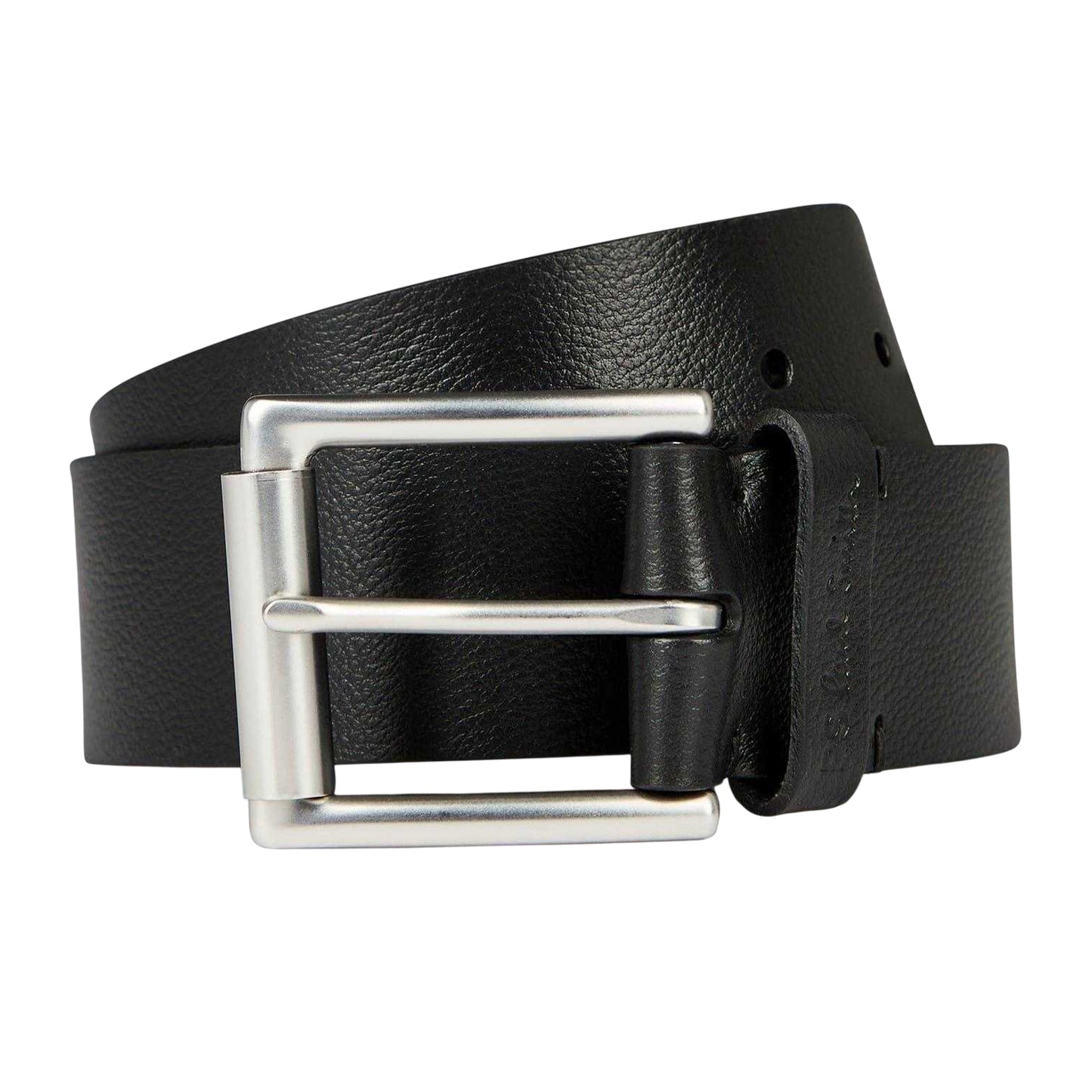 Black - Back - Paul Smith Mens Keeper Leather Belt