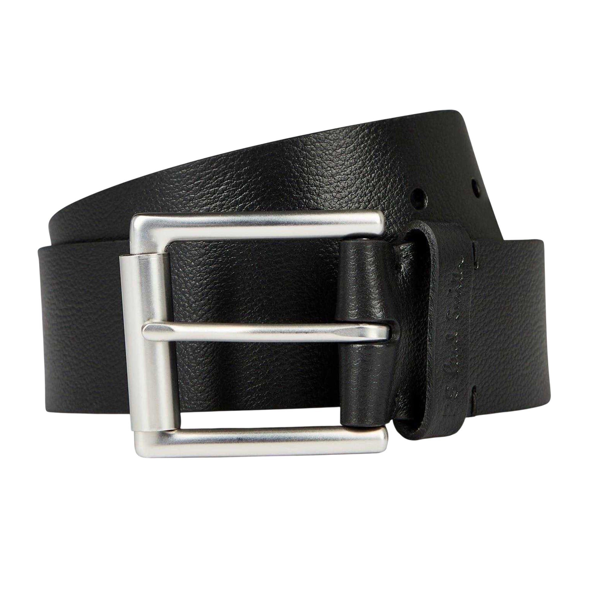 Black - Back - Paul Smith Mens Keeper Leather Belt