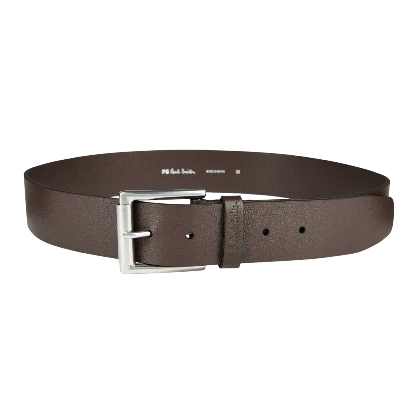 Brown - Front - Paul Smith Mens Keeper Leather Belt