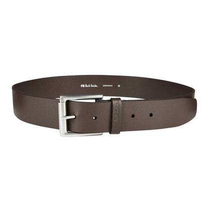 Brown - Front - Paul Smith Mens Keeper Leather Belt