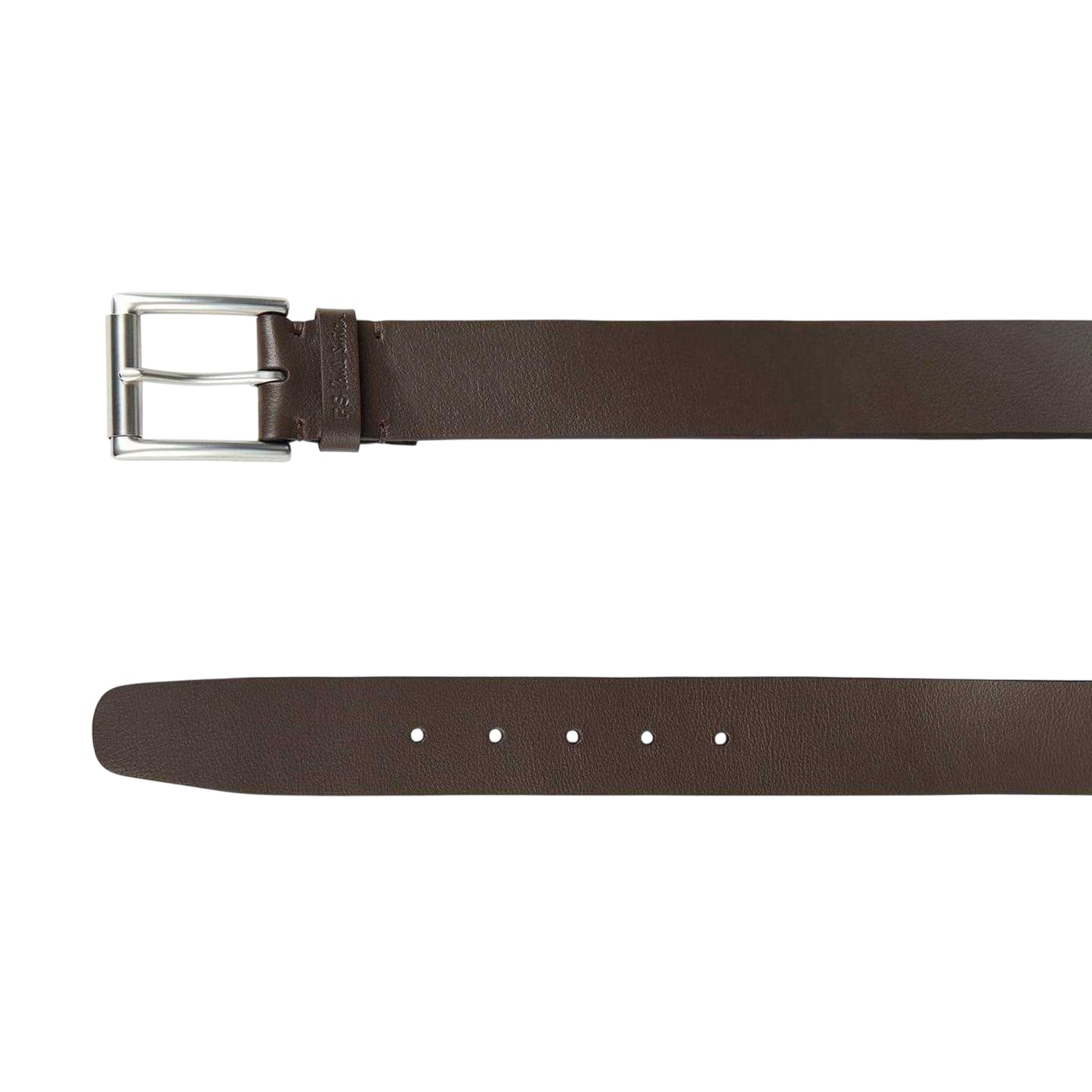 Brown - Side - Paul Smith Mens Keeper Leather Belt