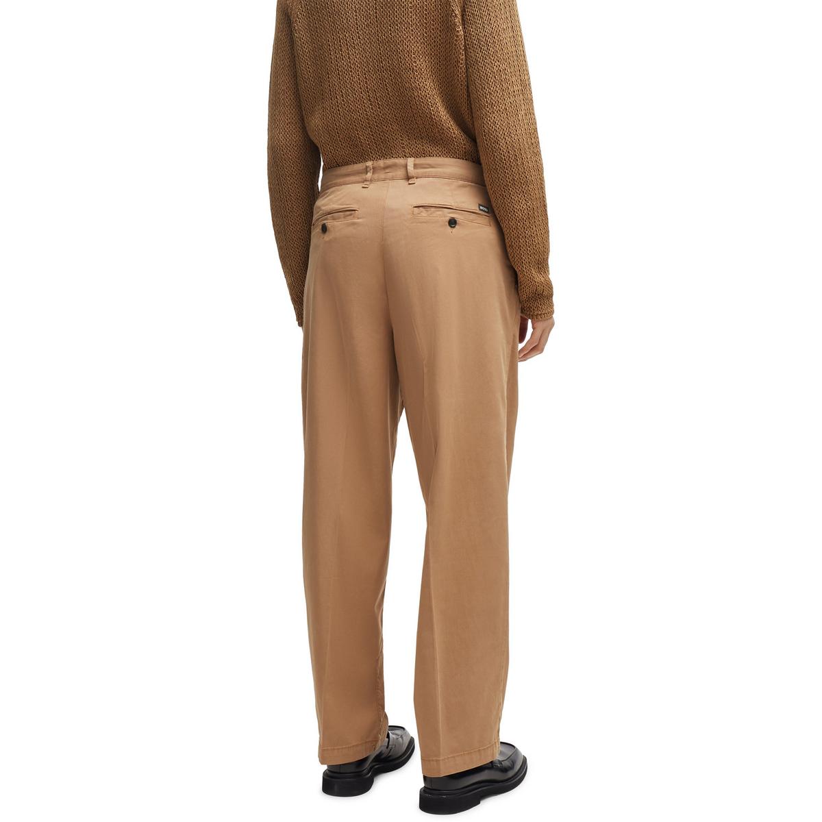 Dark Beige - Back - Boss Mens Kaiden Chinos