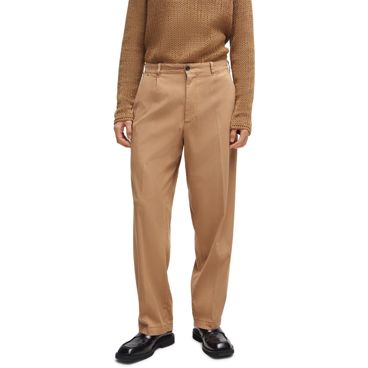 Dark Beige - Side - Boss Mens Kaiden Chinos
