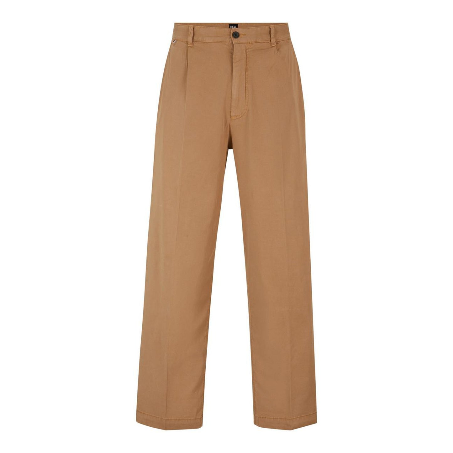 Dark Beige - Front - Boss Mens Kaiden Chinos