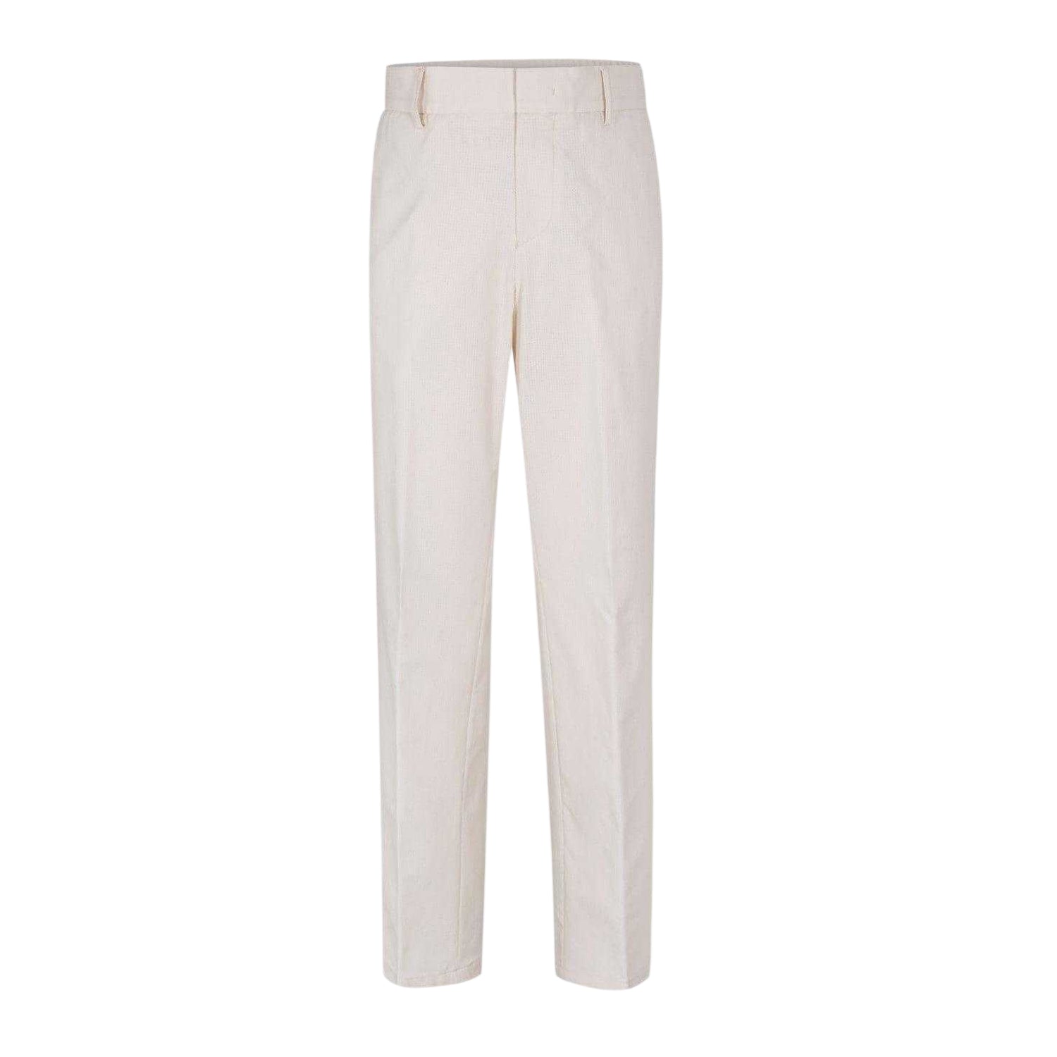 White - Front - Boss Mens Straight Chinos