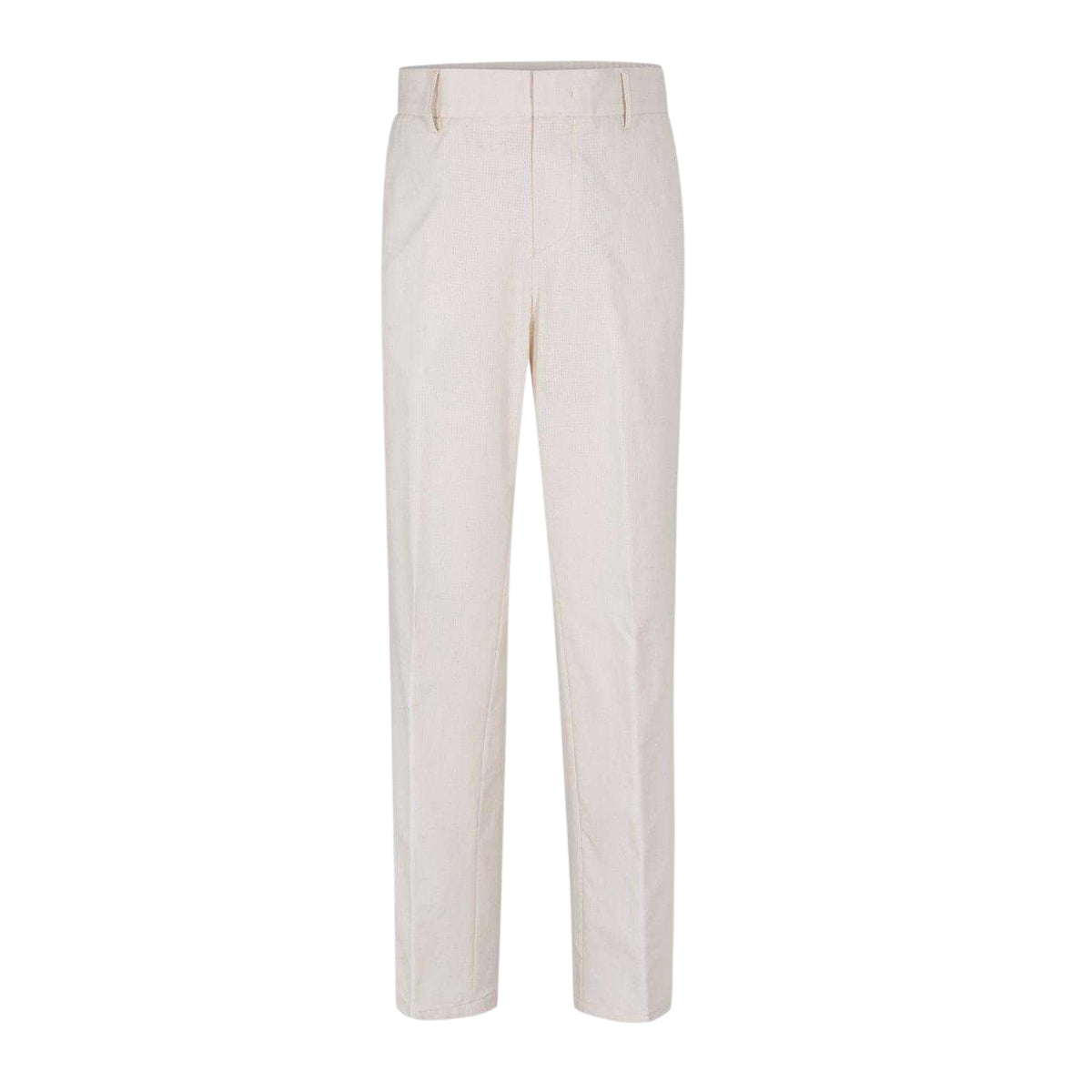 White - Front - Boss Mens Straight Chinos